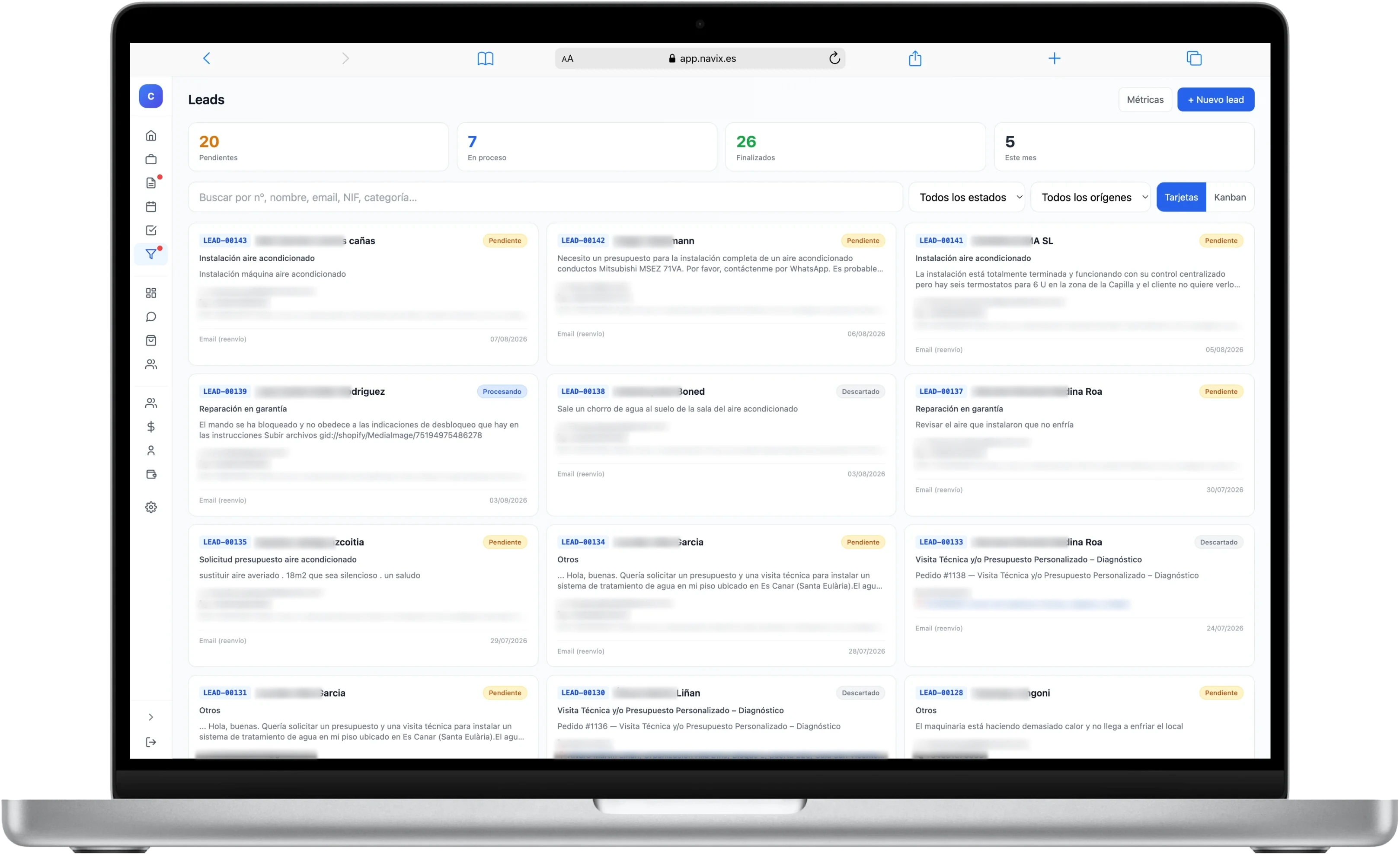 Que no se te escape ni una petición — en el ordenador